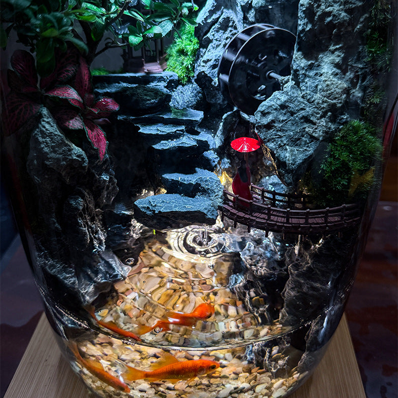 GNYS  (large) Good Fortune Ecological Fish Tank