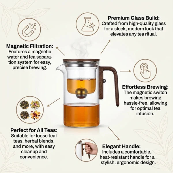 GNYS Magnetic filter teapot
