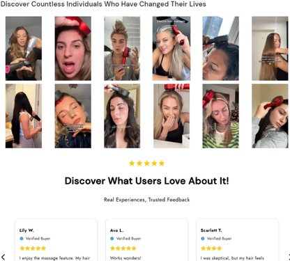 Multifunctional massage comb