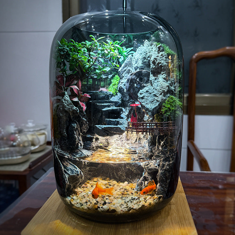 GNYS  (large) Good Fortune Ecological Fish Tank